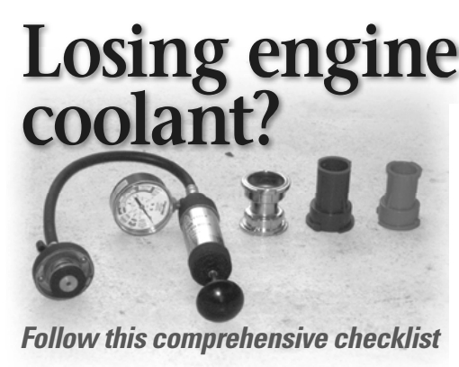 A basic pressure tester with adapters