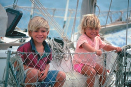 Gregarious Chris and Holly Martin grew up in a close family group, which would make many parents envious. They are photographed here in South Africa in 1994.
