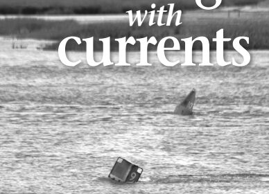 Whenever you pass a floating aid to navigation, check the strength and direction of the current. It shows up as a “wake” on the downstream side of the mark.