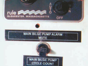 An inexpensive pedometer will count anything — including bilge-pump cycles. Too many cycles should lead the prudent mariner to ask pertinent questions.