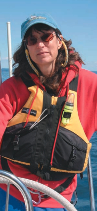 Picture of a woman sailing
