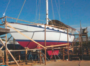 Picture of a boat on stilts
