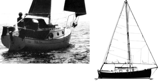 The legendary Flicka, designed by Bruce Bingham, astonishes first-time visitors with the amount of interior space found in this 20-footer. Production was discontinued, not from lack of customer interest, but because the cost to build it was as much as larger boats.