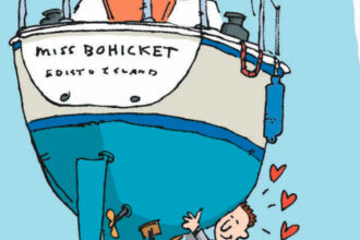 Illustration of a work in progress boat