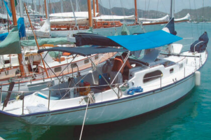 Picture of a fiberglass boat