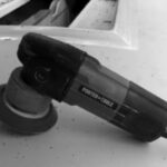 Meet your new best friend, the work-horse Porter-Cable 7335 right-angle sander. These can be used for all but the finest sanding.