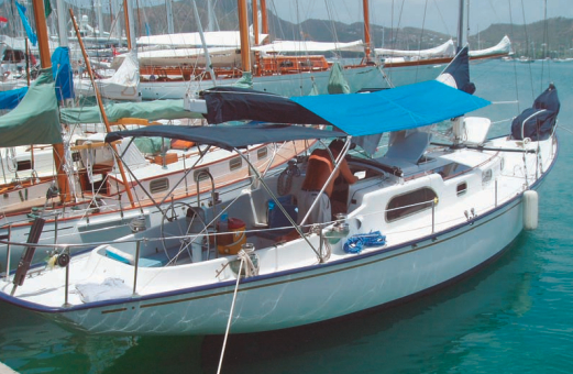 Picture of a fiberglass boat