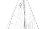 The Douglas 31 has a typical 1960s sail plan.