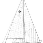 The Douglas 31 has a typical 1960s sail plan.
