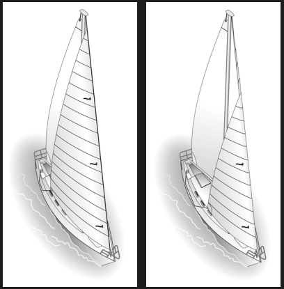 Move the jib fairlead as you reef the headsail.