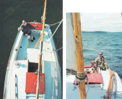 Pictures of someone on a boat