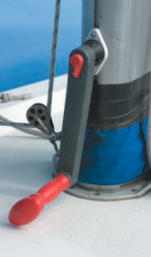 Mast winch handle