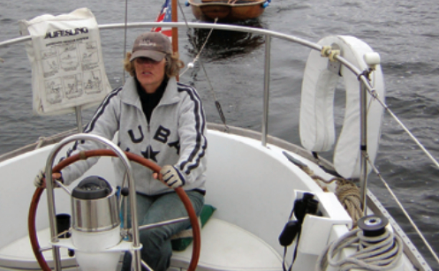 Beth Smith at Kuma’s helm and feeling much happier than this serious expression lets on.
