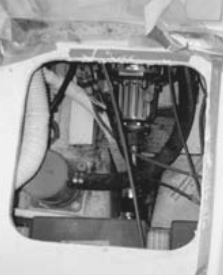 The first reaction after cutting a large hole in the cockpit is often: “What have I done?! ” Gordon gained the access to his engine that he wished for but not without that pit-of-the-stomach sinking feeling. A hole of this type, he says, is a strong motivator to finish the project.
