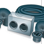 A heater kit uses the engine’s hot-water coolant as a heat source.