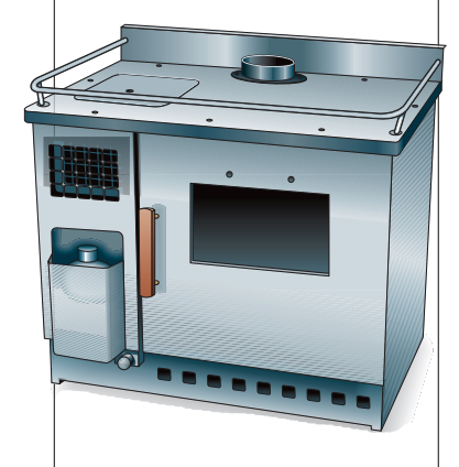 Diesel stoves are heavily built and require a flue pipe. They double as cabin heaters and are especially practical in cold climates.