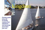 Larry and Lin Pardey aboard their beloved Taleisin, at left facing page. A rare shot of Taleisin (foreground) and Seraffyn (astern) sailing together in 1999; Seraffyn is now owned by Wayne and Norma Tillett.