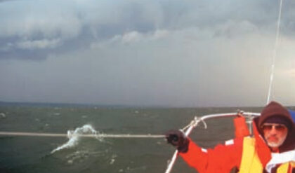 Picture of the sea during a storm