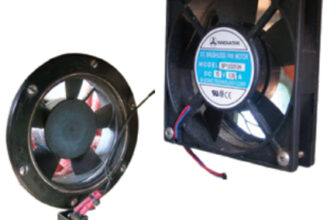 Little muffin fans, shown here from the back, above right, and from the front, at left, can move more air than you’d think through a hot and stuffy cabin (whether that cabin is in the tropics or the temperate zone during the soggy season). No matter where one may choose to cruise, ventilation is a key to making life bearable and the boat livable.