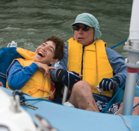 A happy sailor in the BAADS program.