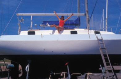 Louise celebrates: done at last!