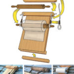 Diagram and picture of the paper towel dispenser setup