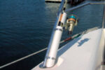 The rod holder, installed and empty.