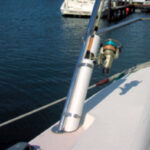 The rod holder, installed and empty.