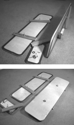 Jamie’s emergency portlight replacements can be mounted and clamped from inside the cabin, eliminating the need to go on deck just when the weather is at its worst.