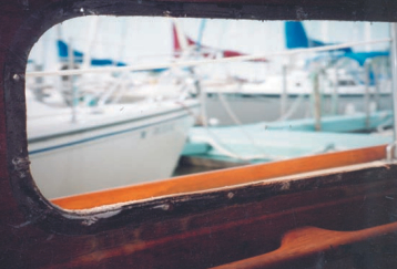 The view from inside once the frames and plastic had been removed.