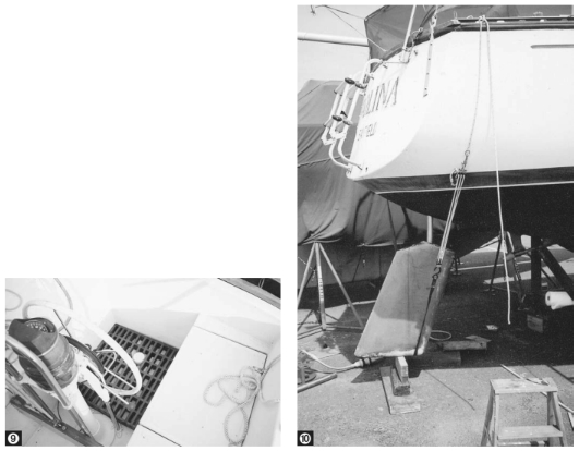 Finished repair (9). Rudder installation (10).