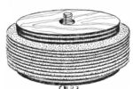 Illustration of sanding disks being stored