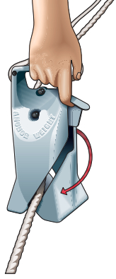The Kiwi Anchor Rider, by Guardian Marine of New Zealand, twists onto the rode and is available in three weight sizes for either rope or chain rode.