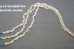 Unlay a 3-stranded line and braid the strands.
