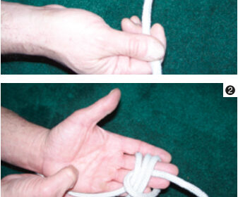 Steps to tying a stopper knot