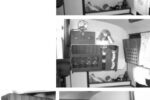 The bulkhead at the companionway on Ed’s boat had room for shelving, so he added two units in the galley area to port. Top and center photos show the area without and with shelves. The starboard bulkhead received similar treatment, at bottom. The keyhole brackets that made removal possible, above.