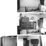 The bulkhead at the companionway on Ed’s boat had room for shelving, so he added two units in the galley area to port. Top and center photos show the area without and with shelves. The starboard bulkhead received similar treatment, at bottom. The keyhole brackets that made removal possible, above.