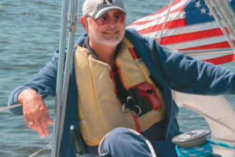 Picture of a man sailing