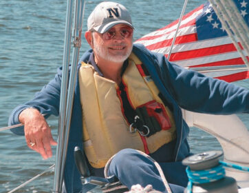Picture of a man sailing