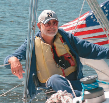 Picture of a man sailing