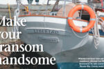 With her traditional lines and stern nameboard, Libertad, Carl Wood’s Downeaster 38, adds charm to the Thunder Bay, Ontario, waterfront.