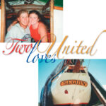 A picture of the boat Seguin and a picture of Katie and Justin