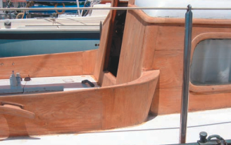 Everything above the toerail on Herald Bird, a 1972 Cheoy Lee, is ready for a Le Tonkinois treatment.