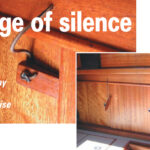 Just as annoying as the constant rolling back and forth of a stray pencil or flashlight is that perpetual “tap tap” of a loose cabinet door. Richard silences that troubling noise with a handy wedge at the ready.