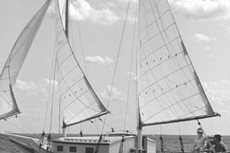Sail twist is needed because true wind blows faster at the masthead.