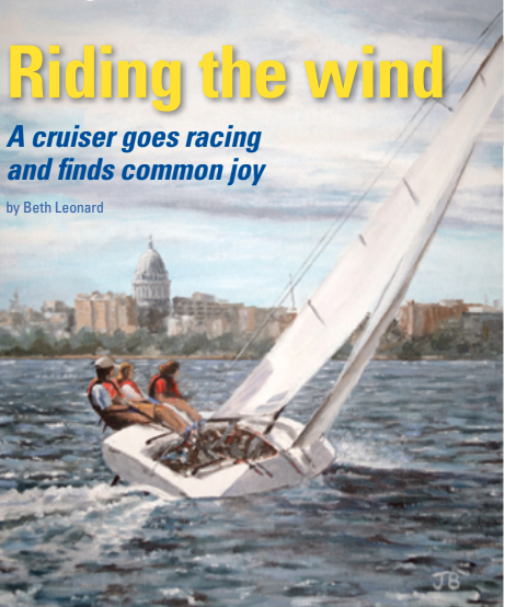 Painting of a raceboat