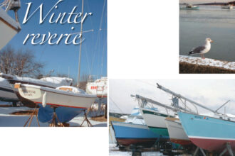 Pictures of boats in the New England weather