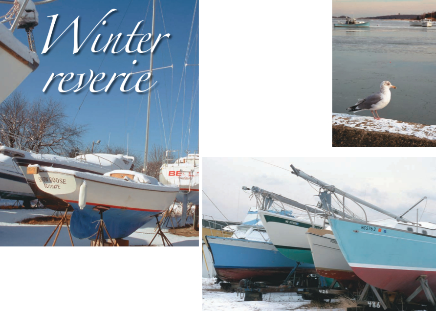 Pictures of boats in the New England weather