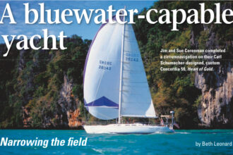 Jim and Sue Corenman completed a circumnavigation on their Carl Schumacher-designed, custom Concordia 50, Heart of Gold.