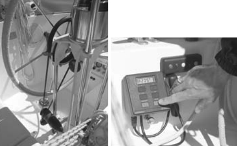 Commemorative photo of Autohelm 3000 aboard Mystic, the editors’ C&C 30. This autopilot ran frequently for nearly 10 years. The day following this photo session, it failed. An indicator of how important this feature is aboard Mystic: a new autopilot was ordered immediately.